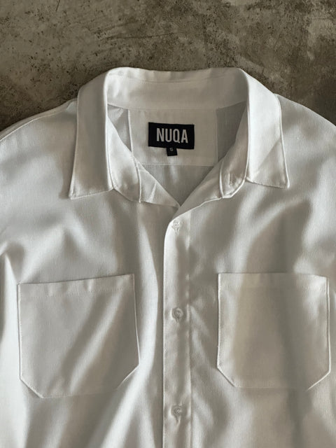 Linen Work Shirt - Blanco