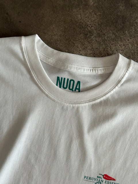 Peruvian Essentials - Ceviche Semi Boxy Tee - Blanco