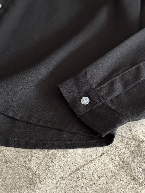 Linen Work Shirt - Negro
