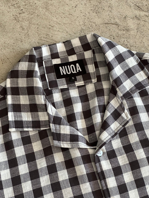 Check Linen Shirt - Negra