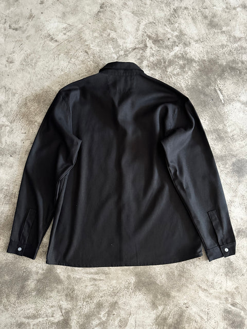 Linen Work Shirt - Negro