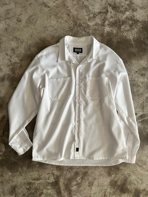 Linen Work Shirt - Blanco