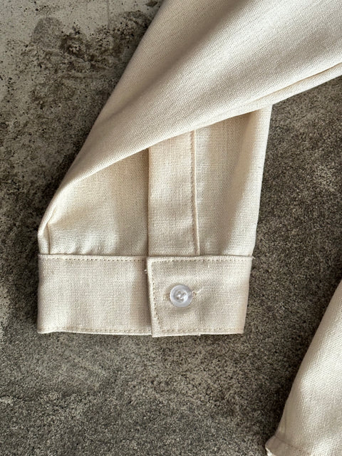 Linen Work Shirt - Beige