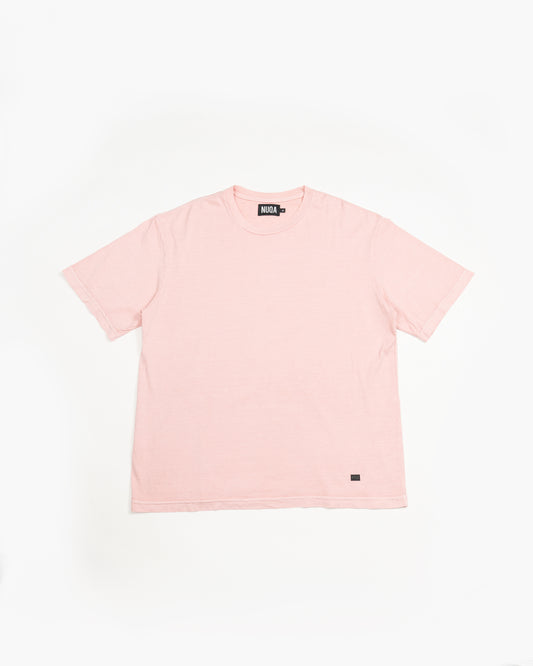 Oversized Washed Tee 24/1 - Coral