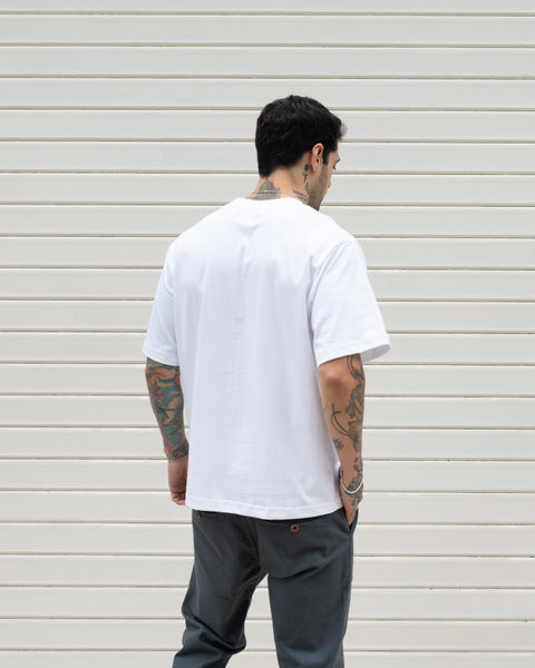 Peruvian Essentials - Pisco Sour Semi Boxy Tee - Blanco