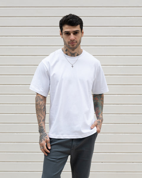 Peruvian Essentials - Pisco Sour Semi Boxy Tee - Blanco