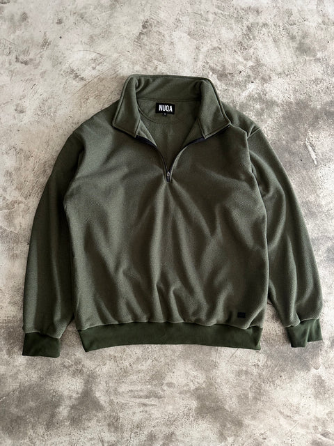 1/4 Zip Warmer Verde