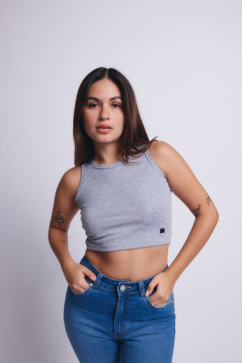 Comfort Pima Top - Gris