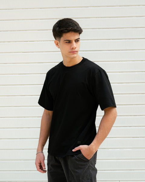 Semi Boxy Tee 20/1 - Black