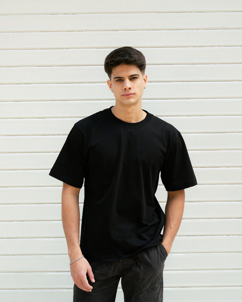 Semi Boxy Tee 20/1 - Black