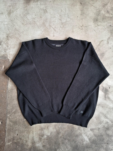 Reversible Knitted Sweater - Black