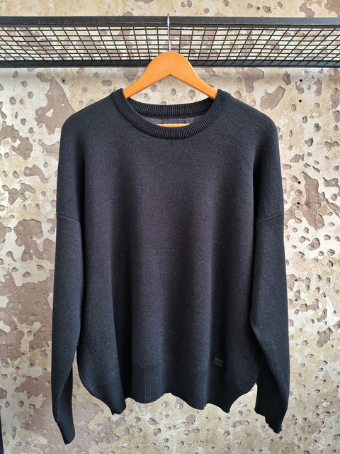Reversible Knitted Sweater - Black