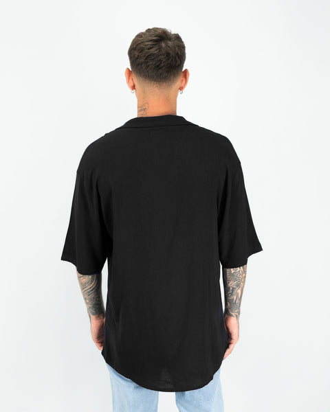 Oversized Ibiza Linen Shirt 23 - Negra