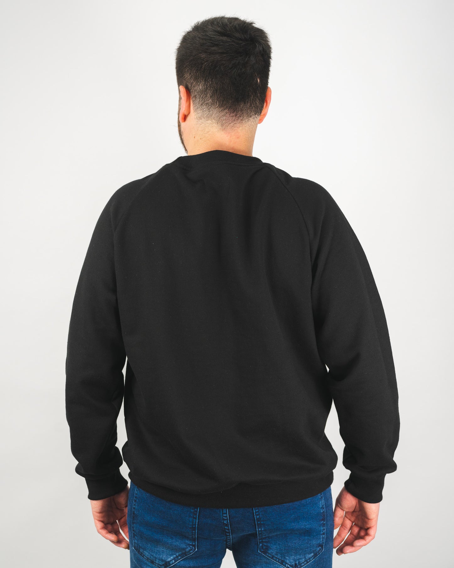 Essential Crew Neck Sweater - Negro