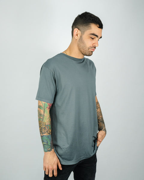 Camiseta Premium Pima - Cinza Aço