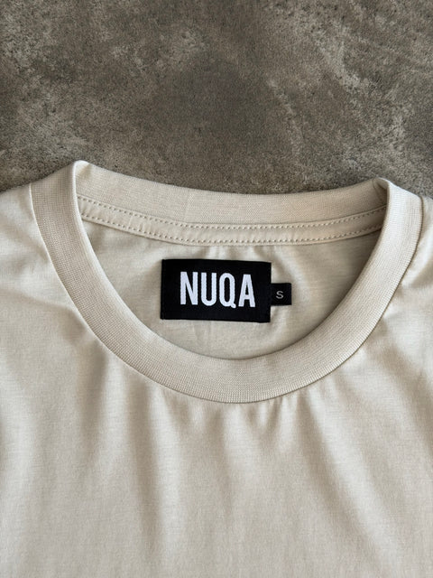 Semiboxy Cotton Tee - Bone