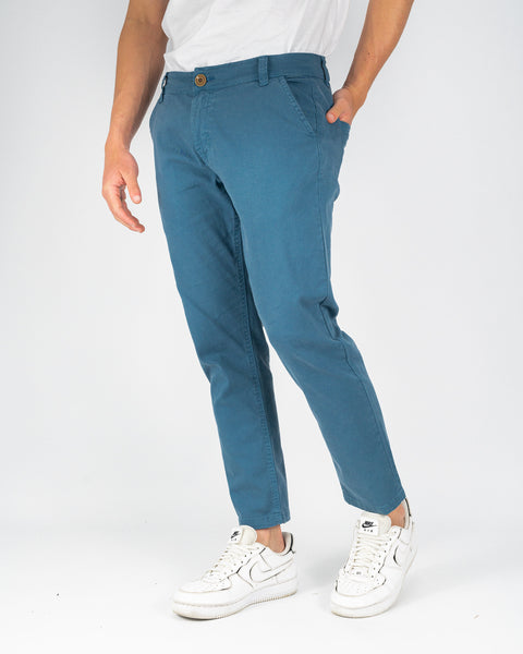 Washed Chino Pant - Steel