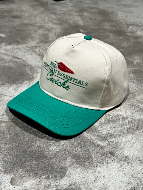 Peruvian Essentials - Ceviche Hat - Hueso/verde