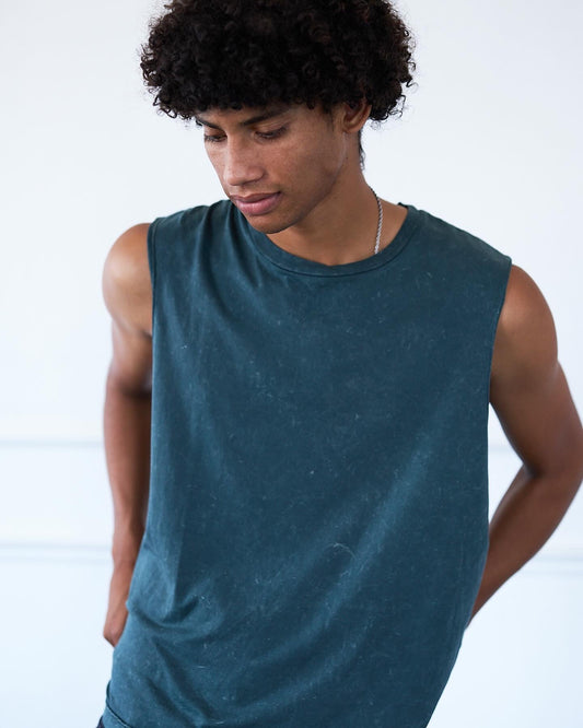 Chrome Washed Tank - Verde