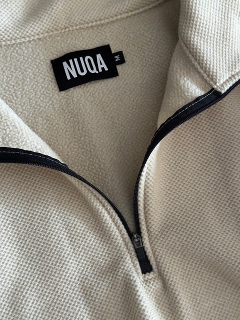1/4 Zip Warmer Beige
