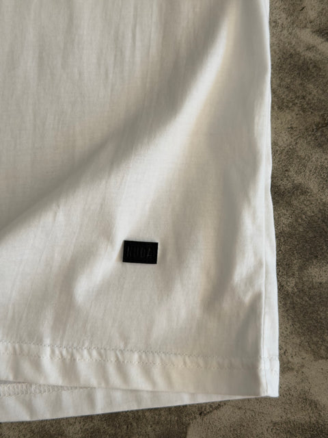 Semiboxy Cotton Tank - White