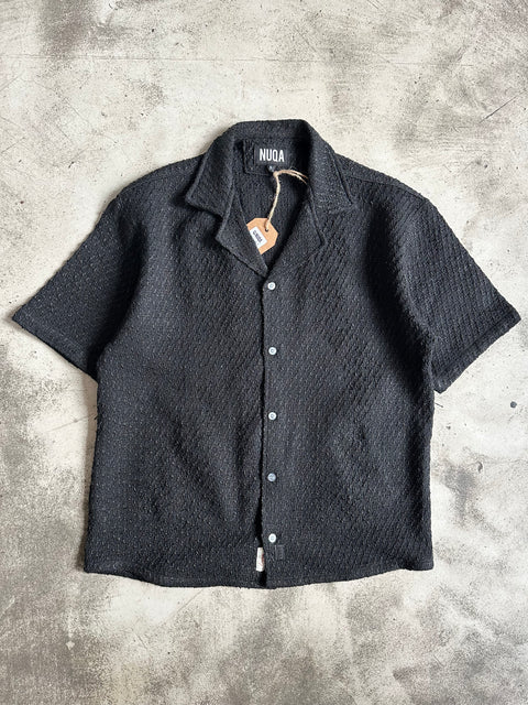 Heavy Knitted Shirt - Negra
