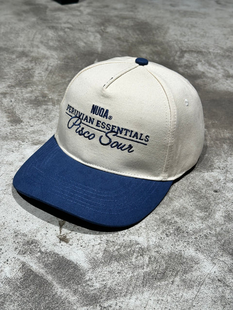 Peruvian Essentials - Pisco Sour Hat - Hueso/azul