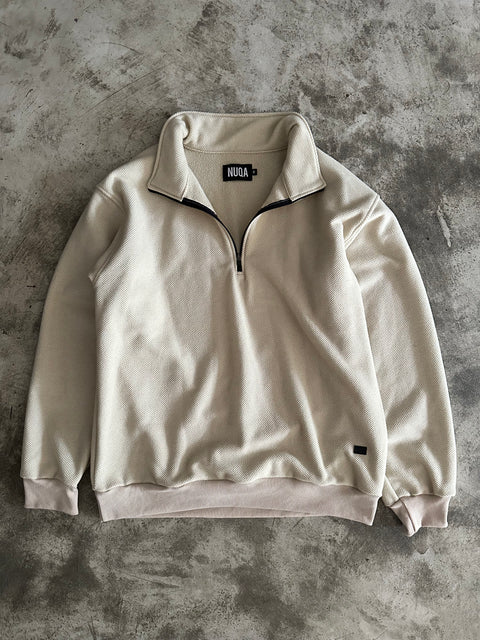1/4 Zip Warmer Beige