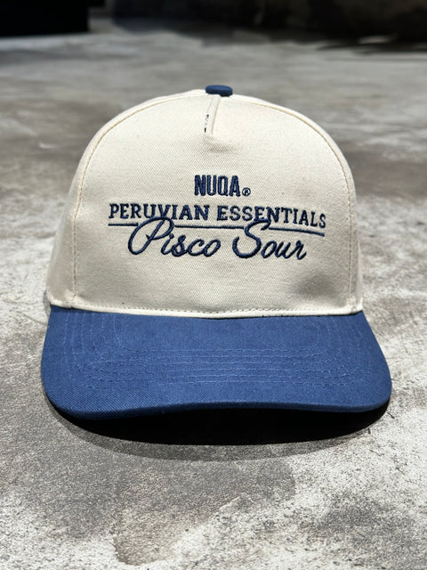 Peruvian Essentials - Pisco Sour Hat - Hueso/azul