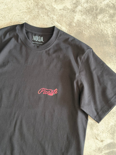 Peruvian Essentials - Picante Semi Boxy Tee - Negro