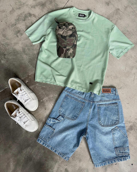 Carpenter Denim Short - Light Blue