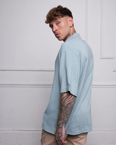 Oversized Ibiza Linen Shirt 24 - Mint