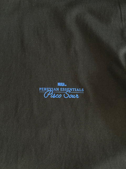 Peruvian Essentials - Pisco Sour Semi Boxy Tee - Negro