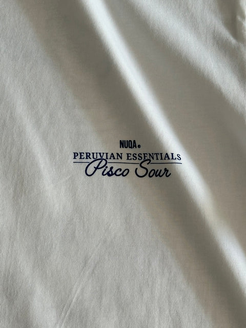 Peruvian Essentials - Pisco Sour Semi Boxy Tee - Blanco