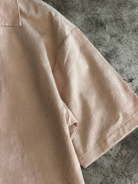 Embossed Cotton Shirt - Sand