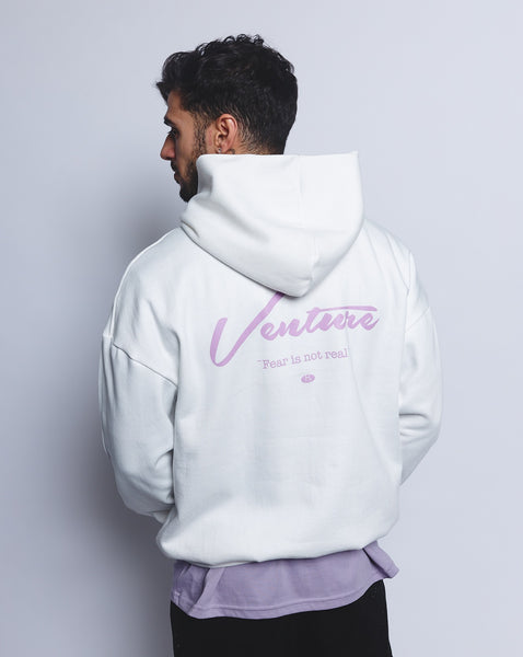 Venture Fear Is Not Real Hoodie - Hueso