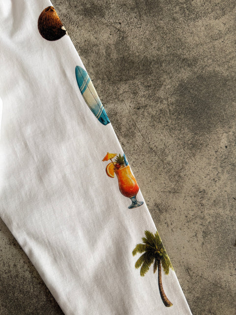 Peruvian Essentials - Máncora Long Sleeve Tee - Blanco