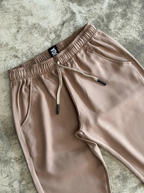 Comfort Linen Pants - Taupe