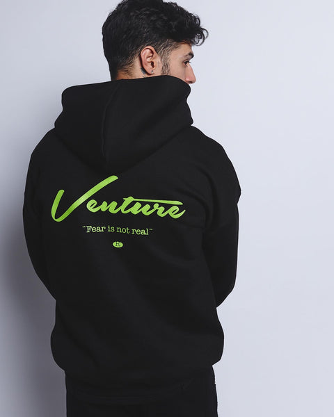 Venture Fear Is Not Real Hoodie - Negro