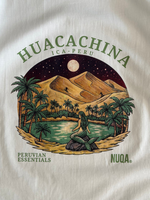 Peruvian Essentials - Huacachina Semi Boxy Tee - Blanco