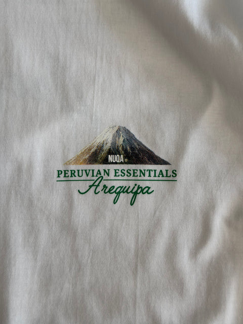 Peruvian Essentials - Arequipa Semi Boxy Tee - Blanco
