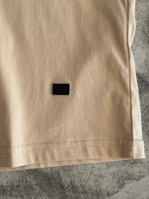 Semiboxy Cotton Tank - Beige