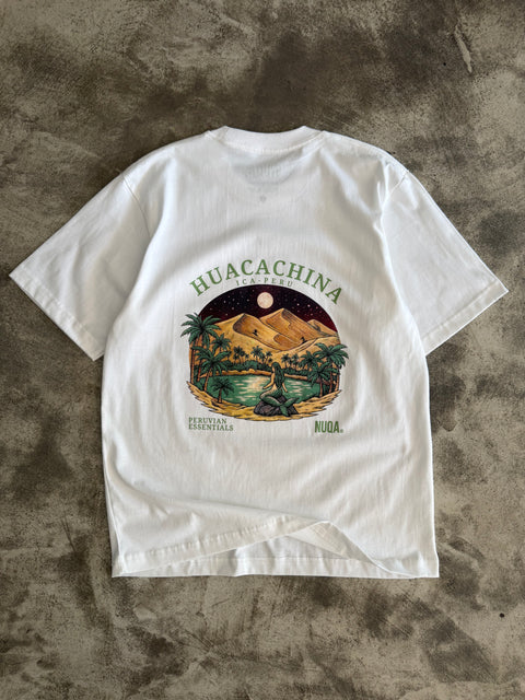 Peruvian Essentials - Huacachina Semi Boxy Tee - Blanco