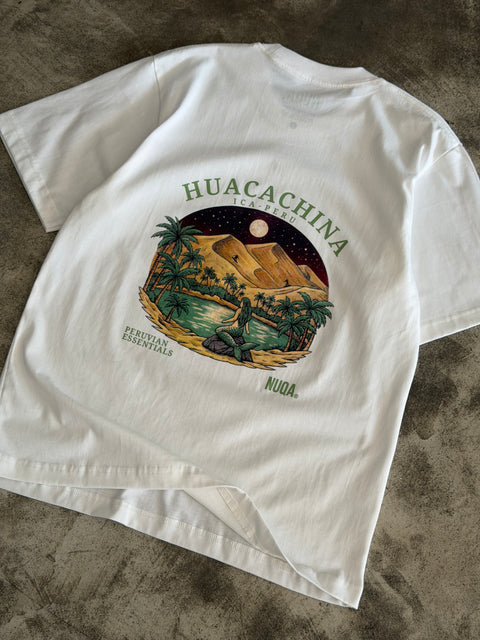 Peruvian Essentials - Huacachina Semi Boxy Tee - Blanco