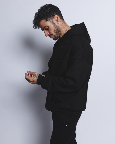 Venture Fear Is Not Real Hoodie - Negro