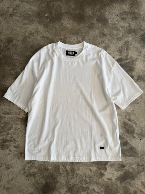 Semiboxy Cotton Tee - White