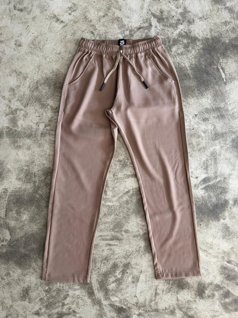 Comfort Linen Pants - Taupe