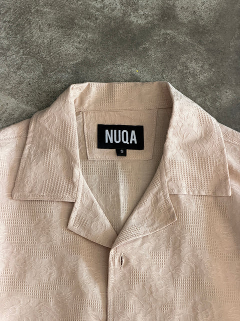 Embossed Cotton Shirt - Sand