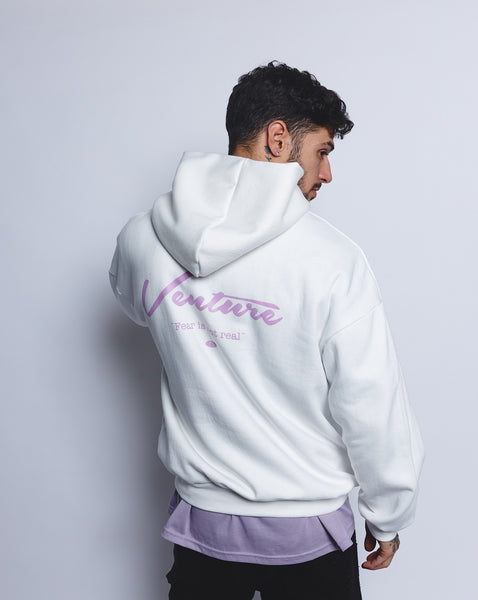 Venture Fear Is Not Real Hoodie - Hueso