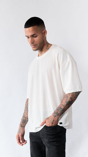 Waffer Oversized Tee - Blanco